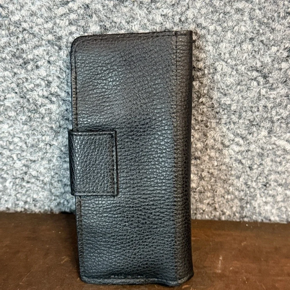 Vintage Fratelli Pozza Design Black Leather Glasses *Case Only* Made In Italy
